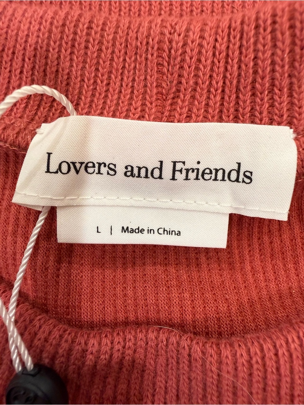 Lovers and Friends Long Sleeve Bodycon Mini Dress in Rose. L - Picture 11 of 12